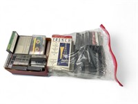Box lot of cassettes.   odd assortment