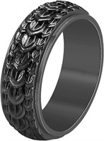 Dragon Snake Scale Anxiety Men's Spinner Ring