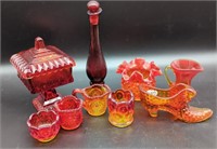 Fenton Amber Glass & Other Amber Glass