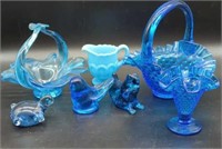 Blue Glass Pieces