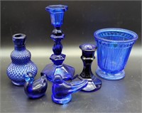 Cobolt Blue Glass Pieces