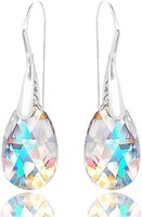 Colorful 1.00ct Crystal Drop Dangle Earrings