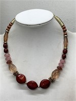 SIGNED NAPIER BEADED NECKLACE