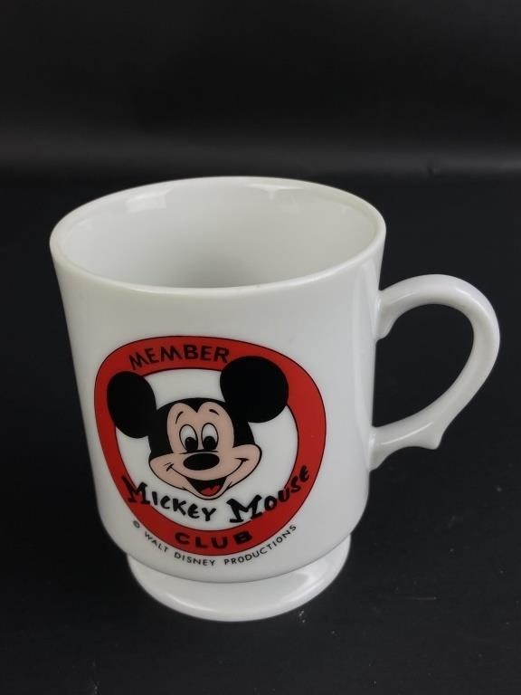 Vintage Mickey Mouse Club Member Coffee Mug