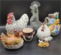 Assorted Rooster Decor