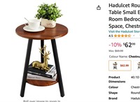 Hadulcet Round Side Table,Accent Table