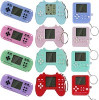 NEW-12PC Multi-Color Video Game Keychains x2