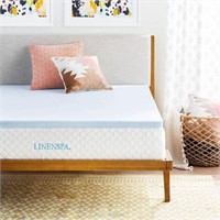 Linenspa 2 In. Memory Foam Mattress Topper, Twin