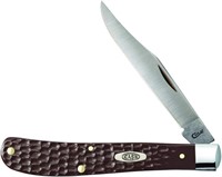 Case Xx Brown Slimeline Trapper Pocket Knife