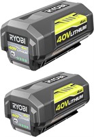 2-Pack Ryobi 40V 4.0Ah Li-Ion Battery set SEE PICT