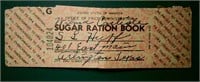 1943-45 Sugar Ration book, extra Stamps