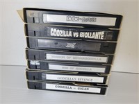 Godzilla VHS tapes