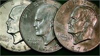 1971-1972-1974 IKE $1 Coins