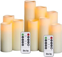 Da by Flameless Candles Battery Candles Set of 9