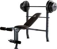 Marcy Mid-Width Weight Bench and 100 lbs. Weight S