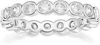 Sparkling 1.90ct White Sapphire Stackable Ring