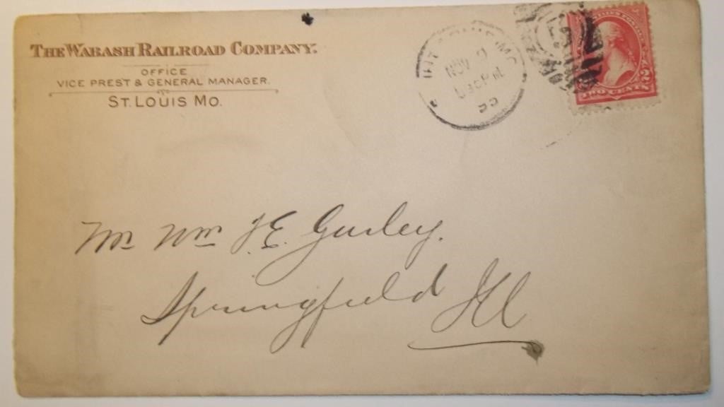 1895 The Wabash Railroad Company Scott# 267 Stamp