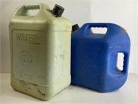 6 1/2  Gallon Water Can & 5 Gallon Gas Can