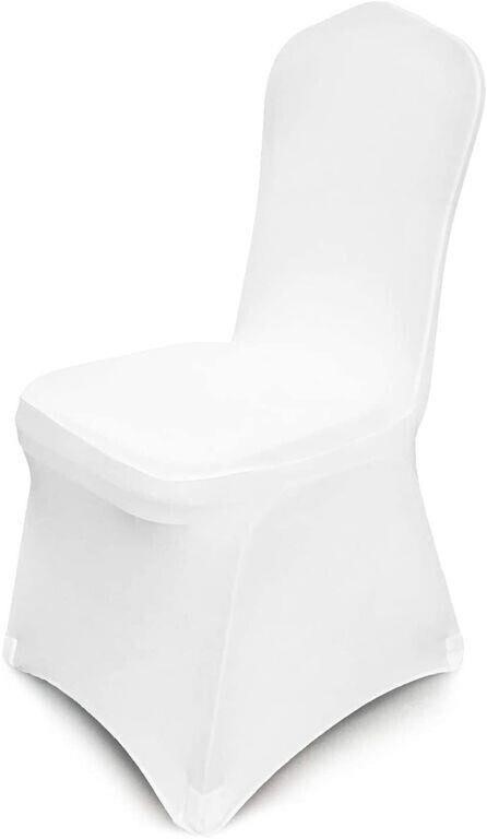 VEVOR 50 Pcs White Chair Covers Polyester Spandex