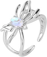 Oval .21ct Moonstone Spider Ring