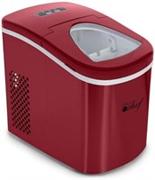 Deco Rapid Electric Countertop Ice Maker Red