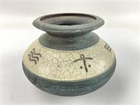 Signed Hawaiian Raku Pottery