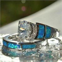 2pcs/set Silver Plated Rings