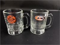 Vintage Small A&W Root Beer Mugs