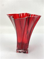 Teleflora Cranberry Square Flared Vase