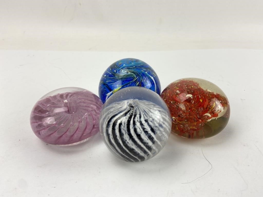 Glass Sphere Paperweights