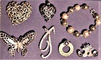lot 8 pcs Jewelry Necklace Bracelet Pendants Pins