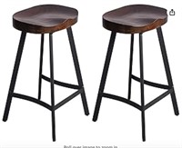 LOKKHAN Industrial Bar Stool Saddle Seat