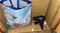 Conair Hair dryer & reusable bag with panty hose