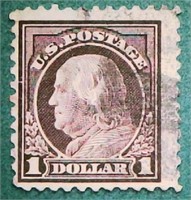 1917 Franklin Scott# 518 $1 stamp