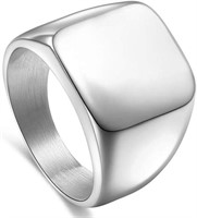 Square Top Signet Men's Ring
