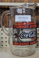 GLASS COCA-COLA PITCHER