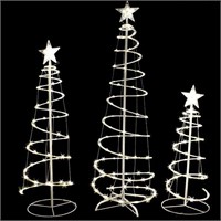 Joiedomi 3 Packs Lighted Spiral Christmas