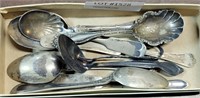 8 VTG. SILVERPLATED SPOONS