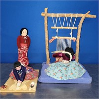 (3) Antique Native American Dolls