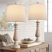PORTRES 24.5'' Mid Century Table Lamp Set of 2