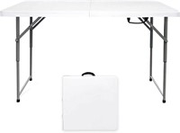 4 Foot Height Adjustable Utility Folding Table