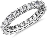 Classic Cushion 2.00ct White Topaz Stackable Ring
