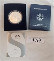 2008 American Silver Eagle Uncirculated Coin