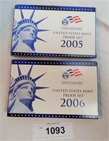 2005 & 2006 U S Mint Proof Set