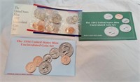 1992 - 1994 Phil & Den Uncirculated Coin Sets