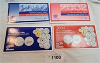 2002 & 2004 Phil & Den Uncirculated Coin Sets