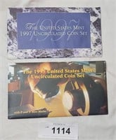 1995 & 1997 Phil & Den Uncirculated Coin Sets