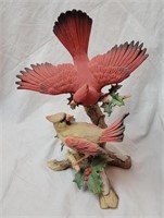 Classic Porcelain Homco Cardinals In Water/ Damage