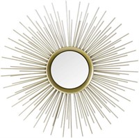 Adeco Home Collection Sunburst Mirror, 25.25 Inch