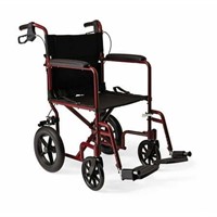 Medline Wheelchair  12 Wheels  300lb Cap  Red